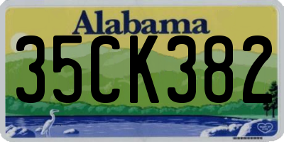 AL license plate 35CK382