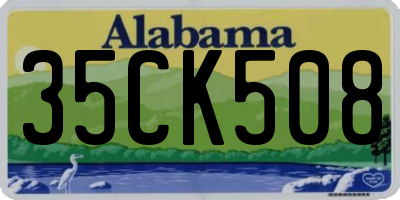 AL license plate 35CK508