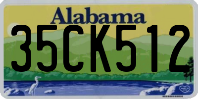 AL license plate 35CK512
