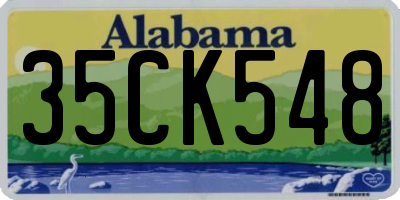 AL license plate 35CK548