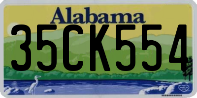 AL license plate 35CK554
