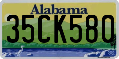AL license plate 35CK580