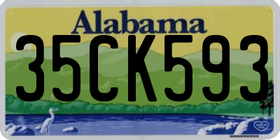 AL license plate 35CK593