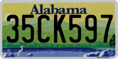 AL license plate 35CK597