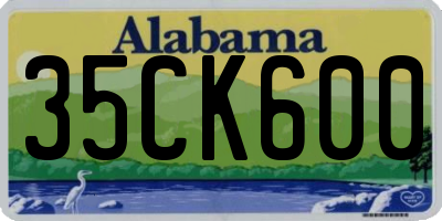 AL license plate 35CK600