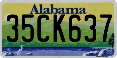 AL license plate 35CK637