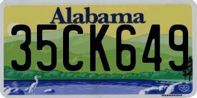 AL license plate 35CK649