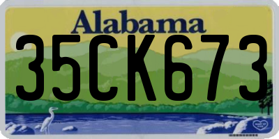 AL license plate 35CK673