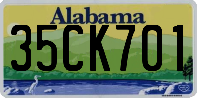 AL license plate 35CK701