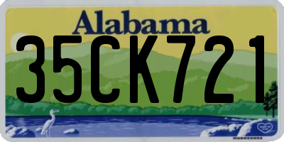 AL license plate 35CK721