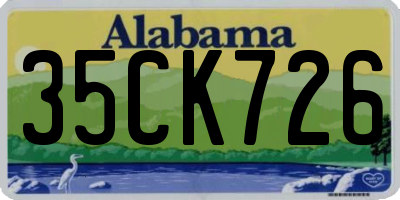 AL license plate 35CK726
