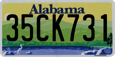 AL license plate 35CK731