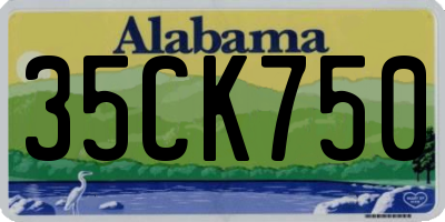 AL license plate 35CK750