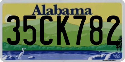 AL license plate 35CK782