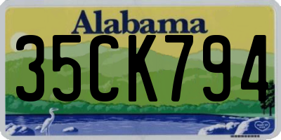 AL license plate 35CK794