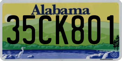 AL license plate 35CK801