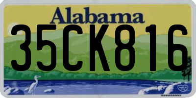 AL license plate 35CK816