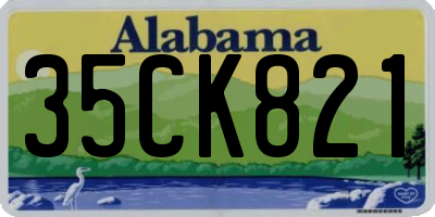 AL license plate 35CK821