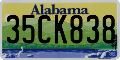 AL license plate 35CK838