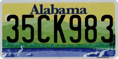 AL license plate 35CK983