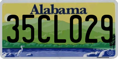 AL license plate 35CL029