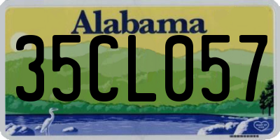 AL license plate 35CL057