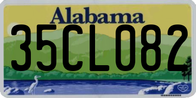AL license plate 35CL082