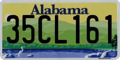 AL license plate 35CL161