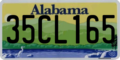 AL license plate 35CL165