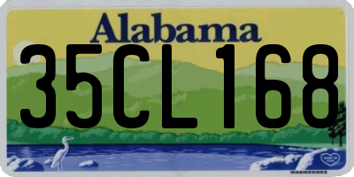 AL license plate 35CL168