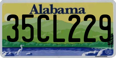 AL license plate 35CL229
