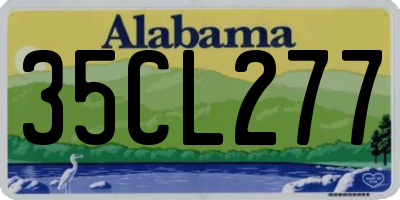 AL license plate 35CL277