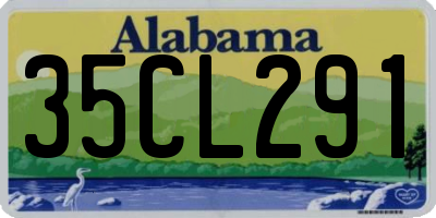 AL license plate 35CL291