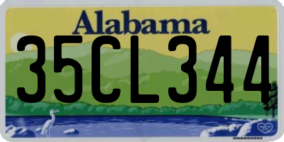 AL license plate 35CL344