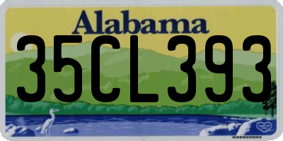 AL license plate 35CL393
