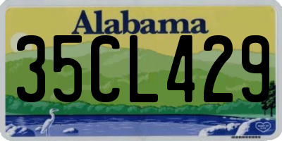 AL license plate 35CL429