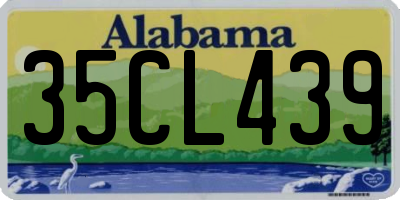 AL license plate 35CL439