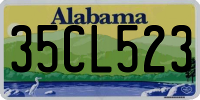 AL license plate 35CL523