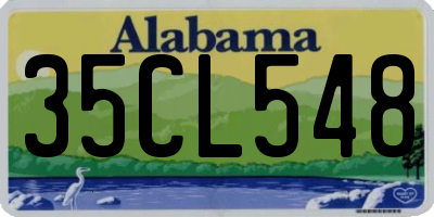 AL license plate 35CL548