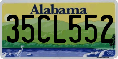 AL license plate 35CL552