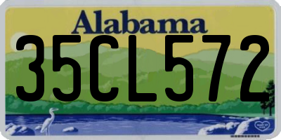 AL license plate 35CL572