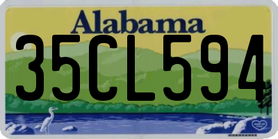 AL license plate 35CL594