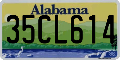 AL license plate 35CL614