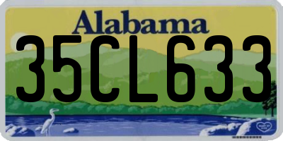 AL license plate 35CL633