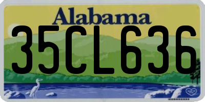 AL license plate 35CL636