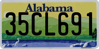 AL license plate 35CL691