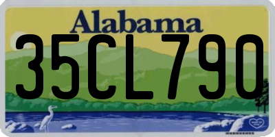 AL license plate 35CL790