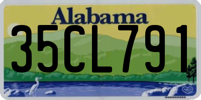 AL license plate 35CL791