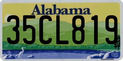 AL license plate 35CL819