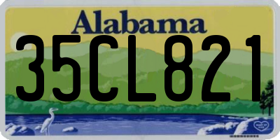 AL license plate 35CL821